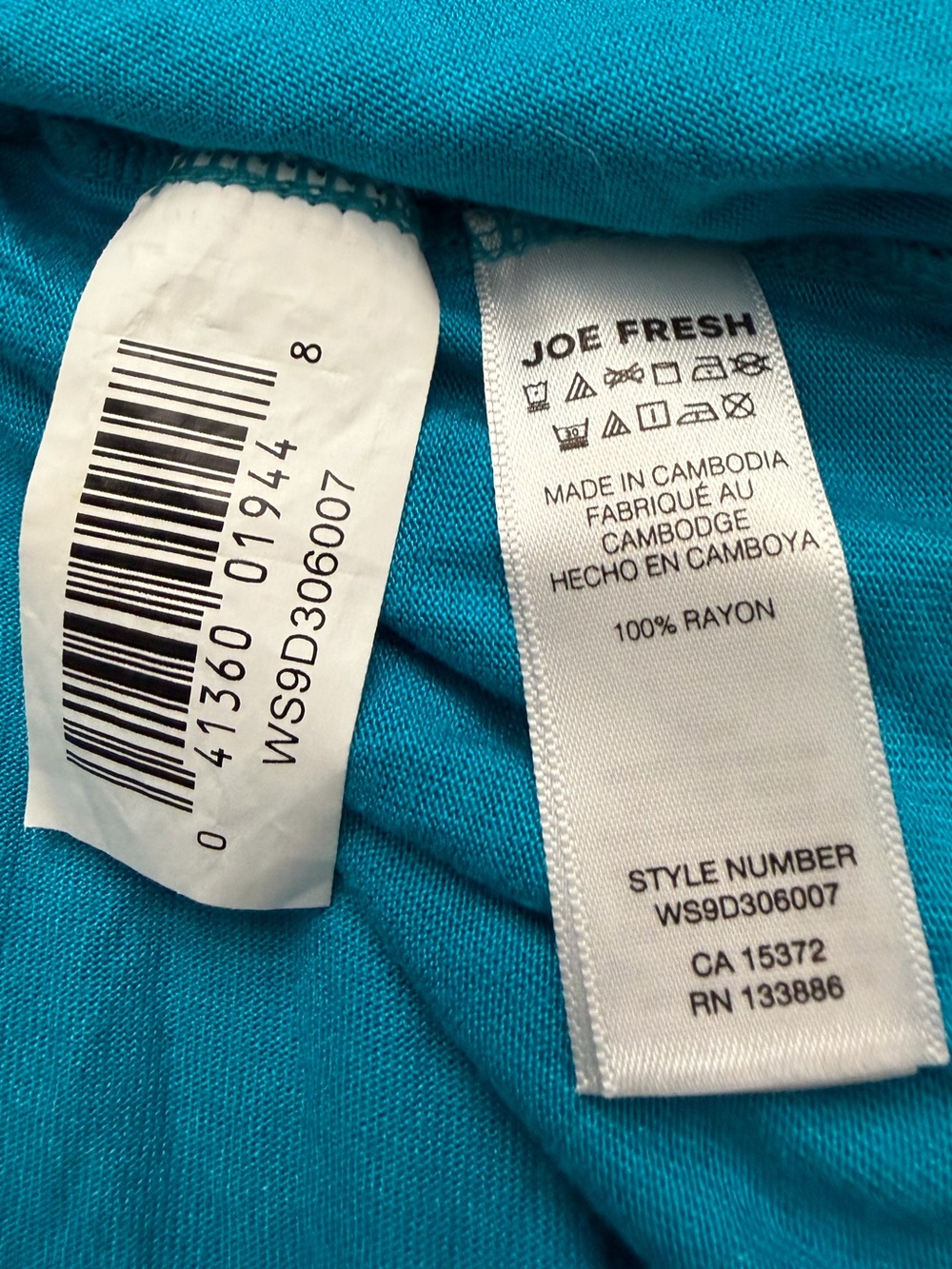 Joe Fresh Teal Drawstring Waist Maxi Dress Slit Leg Woman Lady XL - Picture 5 of 13